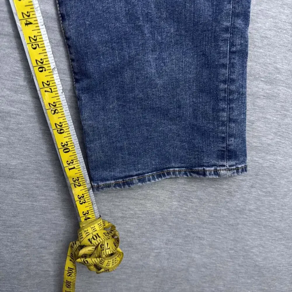 True Religion Men's 44 Blue Denim Ricky Relaxed Straight Leg Flap Pocket Jeans
